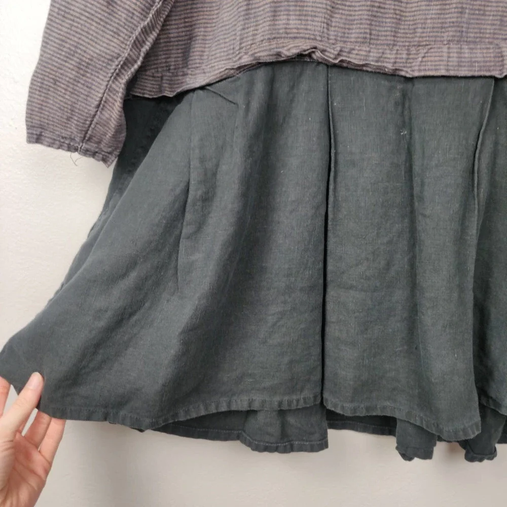 Flax Purple and Black Tunic Top - Picture 4 of 6